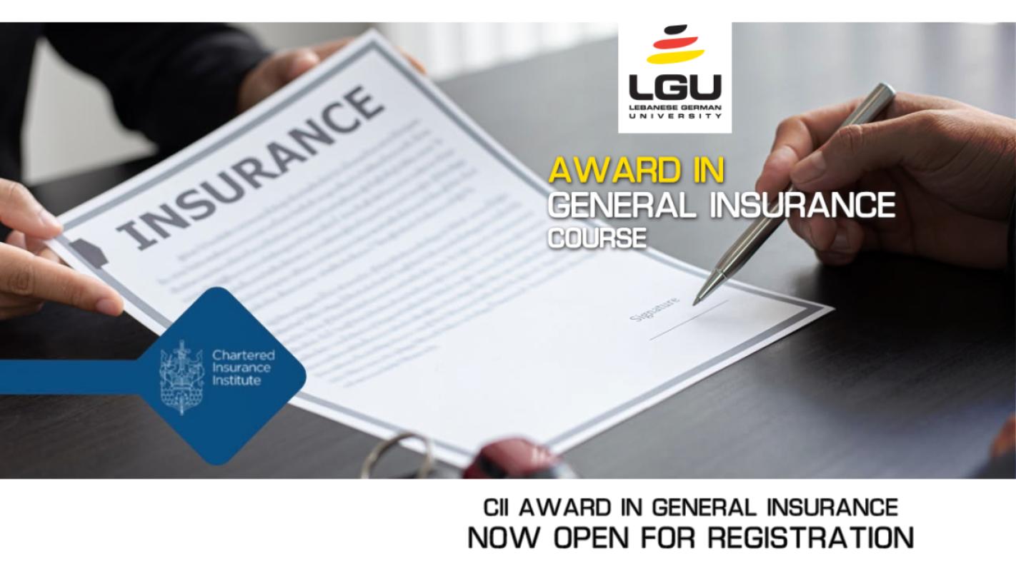 Registration Open – CII W01 Award in General Insurance